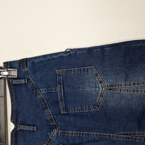 Char Tou Blue Medium Wash Western Cowgirl Button Front Denim Maxi Skirt Size S - Picture 11 of 13